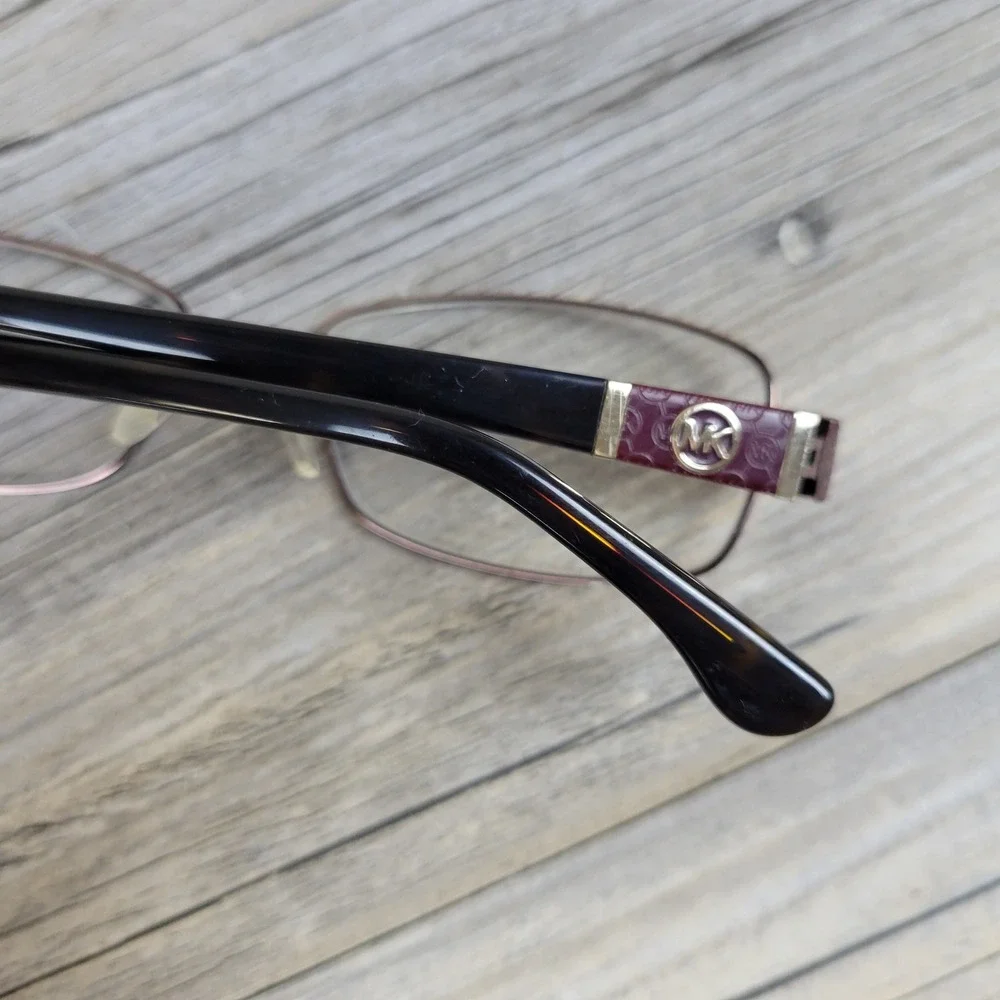 Michael Kors Eyeglass Frames MK338 210 Brown Burgundy Rectangle Womens 52-16-135